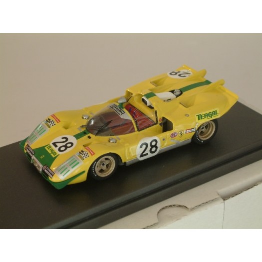 Ferrari 512 S Spyder CH 1002 24 Hrs Daytona 1971 Ecurie Montjuich #28 Juncadella / Merzario - Built 1:43